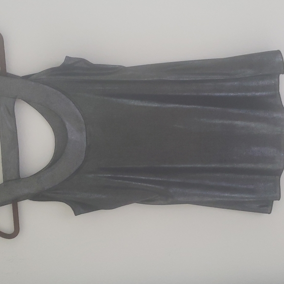 Silvery grey dressy top - Picture 5 of 5